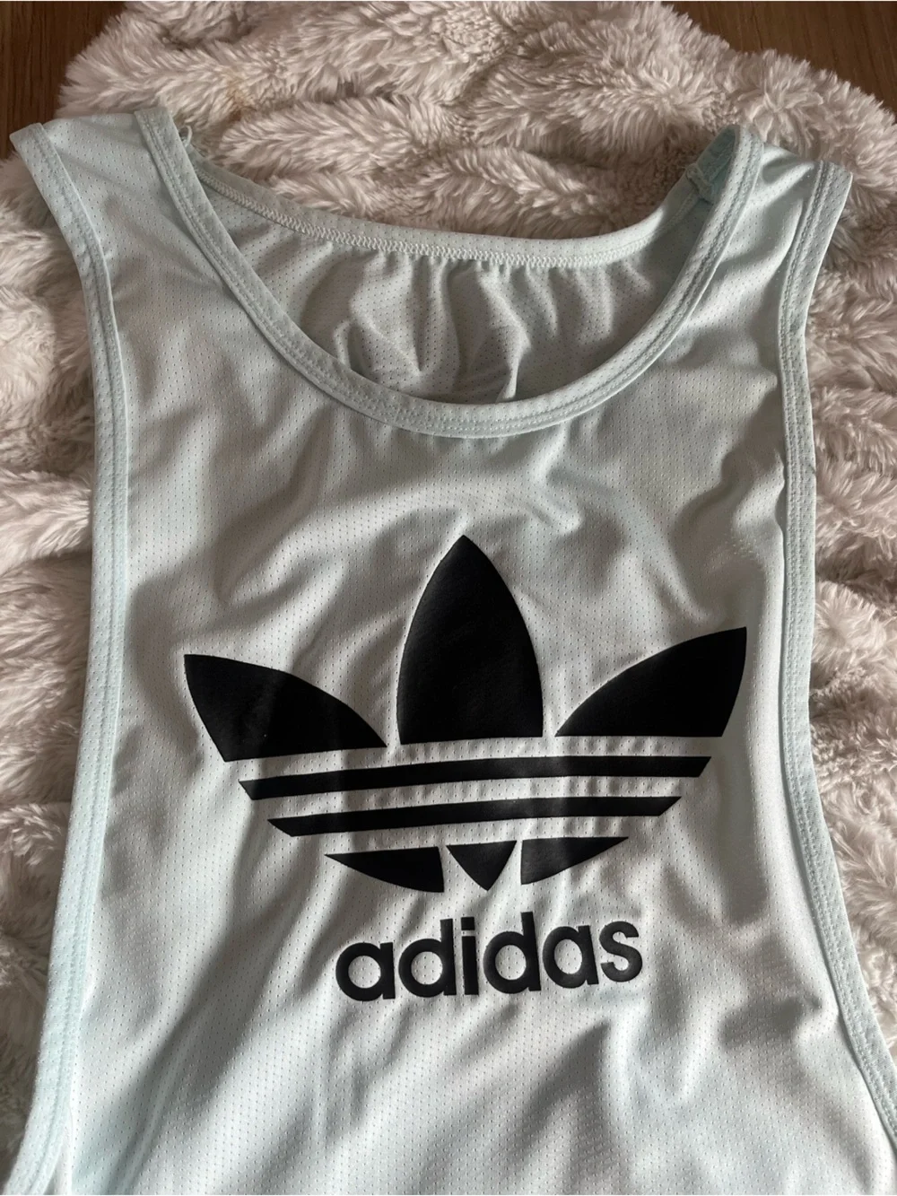 adidas Mint Green mesh back less tank